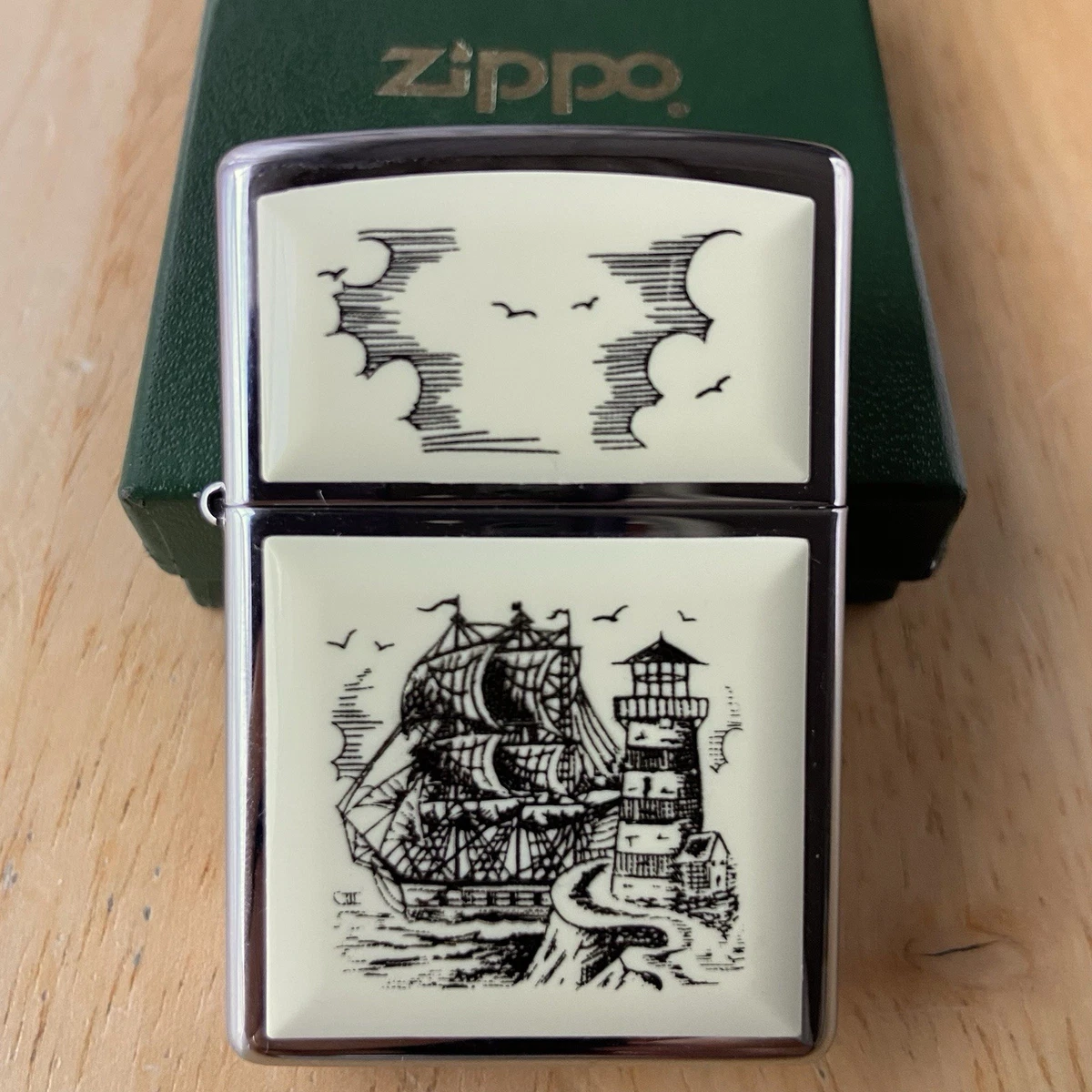 Zippo SCRIMSHAW SHIP ヴィンテージ Zippo Scrimshaw for sale | eBay