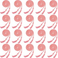 Graduation Honor Cords Braided Pink With Tassel For College Students 20 PCS