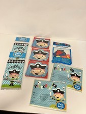 Pirate Birthday Party Supplies Lot Invitations Balloons Cello Bags Decorations
