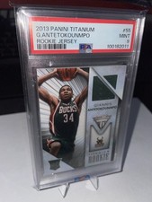 Giannis Antetokounmpo 2013-14 Panini Titanium Rookie Jersey Card 87/325 PSA 9. rookie card picture