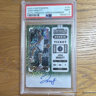 Panini NBA 2022-23 Contenders Josh Minott #131 Rookie Ticket Auto PSA 9 78562113