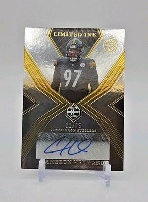 Cameron Heyward 2022 Panini Limited #LI-CHE Limited Ink SN 31/75