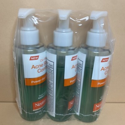 3x Neutrogena Oil-Free Acne Stress Control Power-Gel Cleanser.