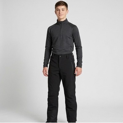 Magellan Outdoors Boys Black Softshell Winter Ski Pants Fleece Lined Large 14/16