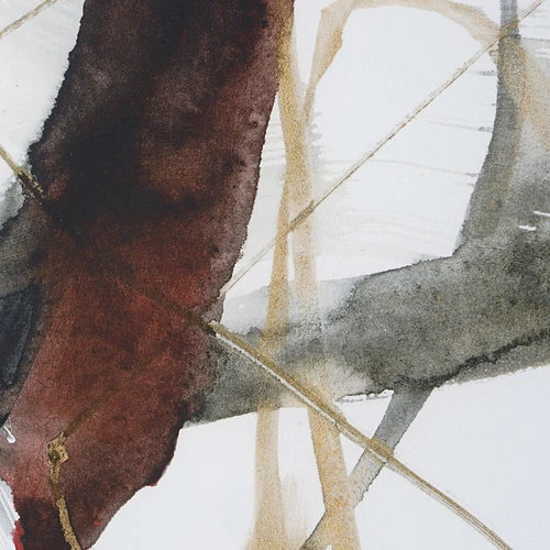 Uttermost Burgundy Interjection Abstract Prints Set/2 - Picture 4 of 5