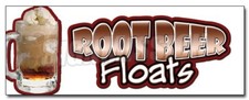 48" Root Beer Floats Decal Sticker Rootbeer Float Mug 12"
