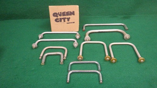 Lot of Vintage Equipment Rack Handles/Guards, 10 pieces, 1950s 1960s Radio+