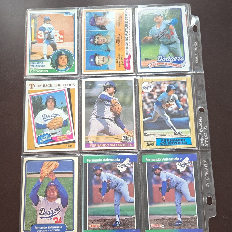 Fernando Valenzuela Los Angeles Dodgers 68 - Card Lot