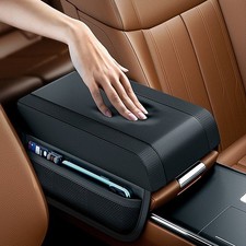 Car Center Console Armrest Box Cushion Cover Pad Mat Protector Accessories Black