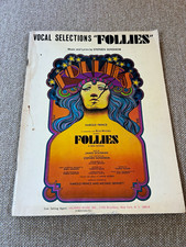 Vocal Selections Follies Stephen Sondheim 1971 Sheet Music Broadway Musical Book