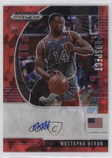 2020 Panini Prizm Draft Picks Prospect Red Ice Mustapha Heron #PA-MU Auto 0o3x