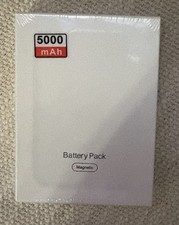 5000mAh Portable Power Bank - Magnetic Compact Charger with Dual USB