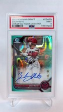2022 Bowman Draft Zach Neto Chrome DraftPick Auto Aqua Lava Refractor /199 PSA 9