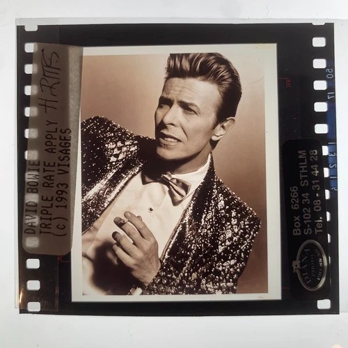 DAVID BOWIE  - Rare Original Press Photo Transparency by HERB RITTS 1993
