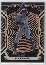 2021 Panini Chronicles Obsidian Electric Etch Orange 4/28 Mookie Betts #8 0ud4
