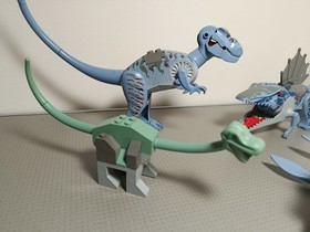 LEGO Dinosaurs 2001 Bundle 6720 6721 7002 T-rex Mosasaurus Dimetrodon