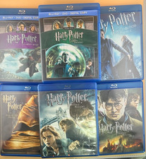 Harry Potter Blu-ray Movie Lot 6 Films Sorcerer  s Stone to Deathly Hallows