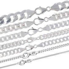 Silberkette Echt 925 Sterlingsilber Panzerket...