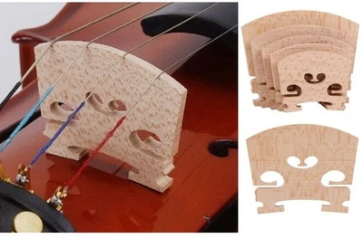 Full Size 4/4 3/4 1/4 1/2 1/8 Maple Wood Violin Bridge Instrument Accessories AU - image 1 of 4