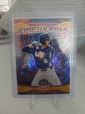2026 Panini Baseball Stars And Stripes Fireworks Jacob Wilson Gold 5/10