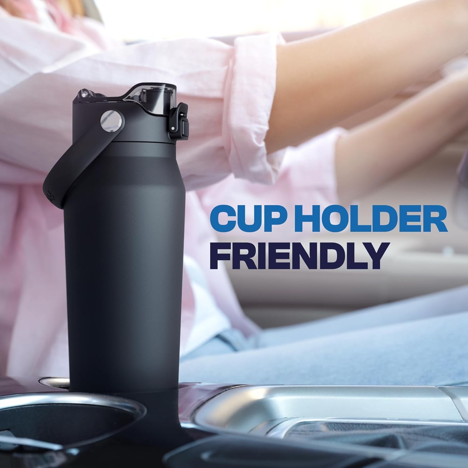 Frost Buddy 32oz Insulated Water Bottle with Straw & Chug Lid | Leak-Proof Stain