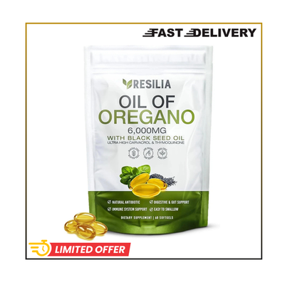 #ad #ad Softgels with Black Seed Oil 6000Mg – Organic Oregano Oil Capsules for Immune amp; $39.99