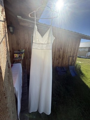 NWT Lulus XL Luxe Bridal Dream Romance White Beaded Button MaxiDress Wedding+bag