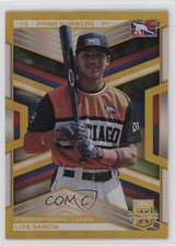2023 Panini Elite Extra Edition Gold Prime Numbers /24 Luis Garcia #193 tj1