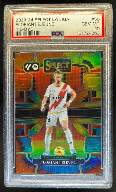 2023 Select La Liga Florian Lejeune Tie Dye Prizm Terrace #4/30 PSA 10