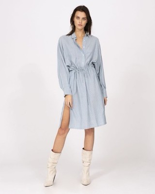 Iro  Markala Striped Shirt Blue Dress Size 40