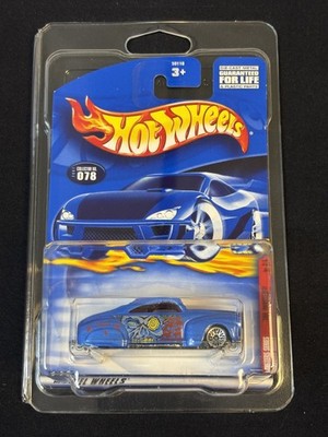 2001 HOT WHEELS '41 FORD TAIL DRAGGER 078 MONSTER 2/4 METALFLAKE W/ PROTECTOR