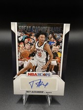 Trey Alexander RC Great Significance Auto 2024-25 NBA Hoops #GS-TRA Nuggets