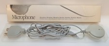 Apple Microphone Vintage 1990 Model 590-0617-A AUX Original Box Gray Japan Mac