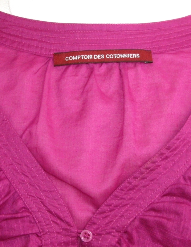 COMPTOIR DES COTONNIERS - Blouse Modèle Diseuse Coton Rose Taille 38 - Ex. État View 4