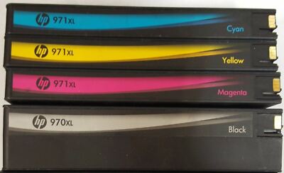 5 Sets Virgin EMPTY and USED Genuine HP 970XL 971XL Ink Cartridges EMPTIES