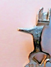 Replacement Nickel plated hammer for Steven cast iron cap gun from 1940