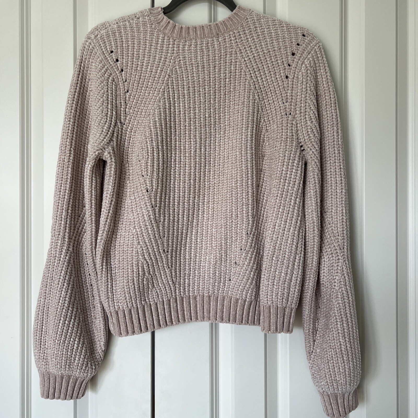 Evereve Sanctuary Women's Textured Knit Chenille Sweater Pink Size