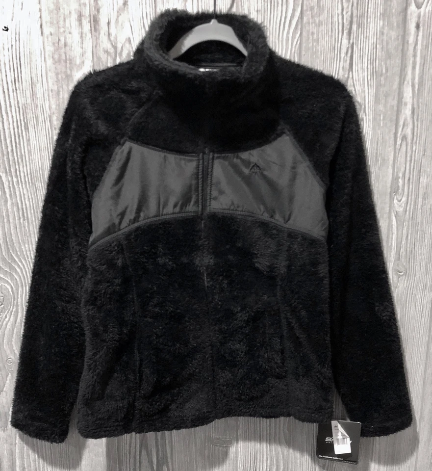 SNOZU Platinum Collection Performance Outerwear Plush Black Jacket Coat Womens S - Image 3 of 4