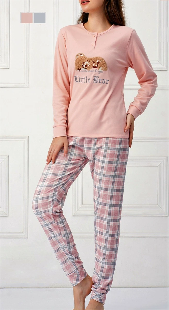 PYJAMA FEMME COTON MOLLETONNE
