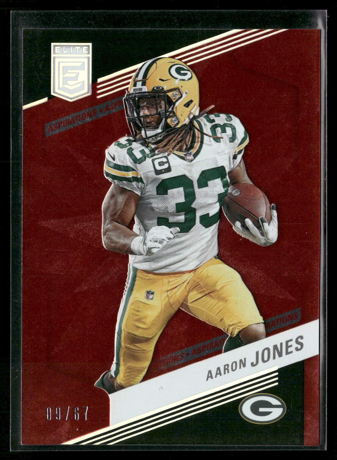 Aaron Jones 2023 Donruss Elite #3 9/67 Aspirations Green Bay Packers