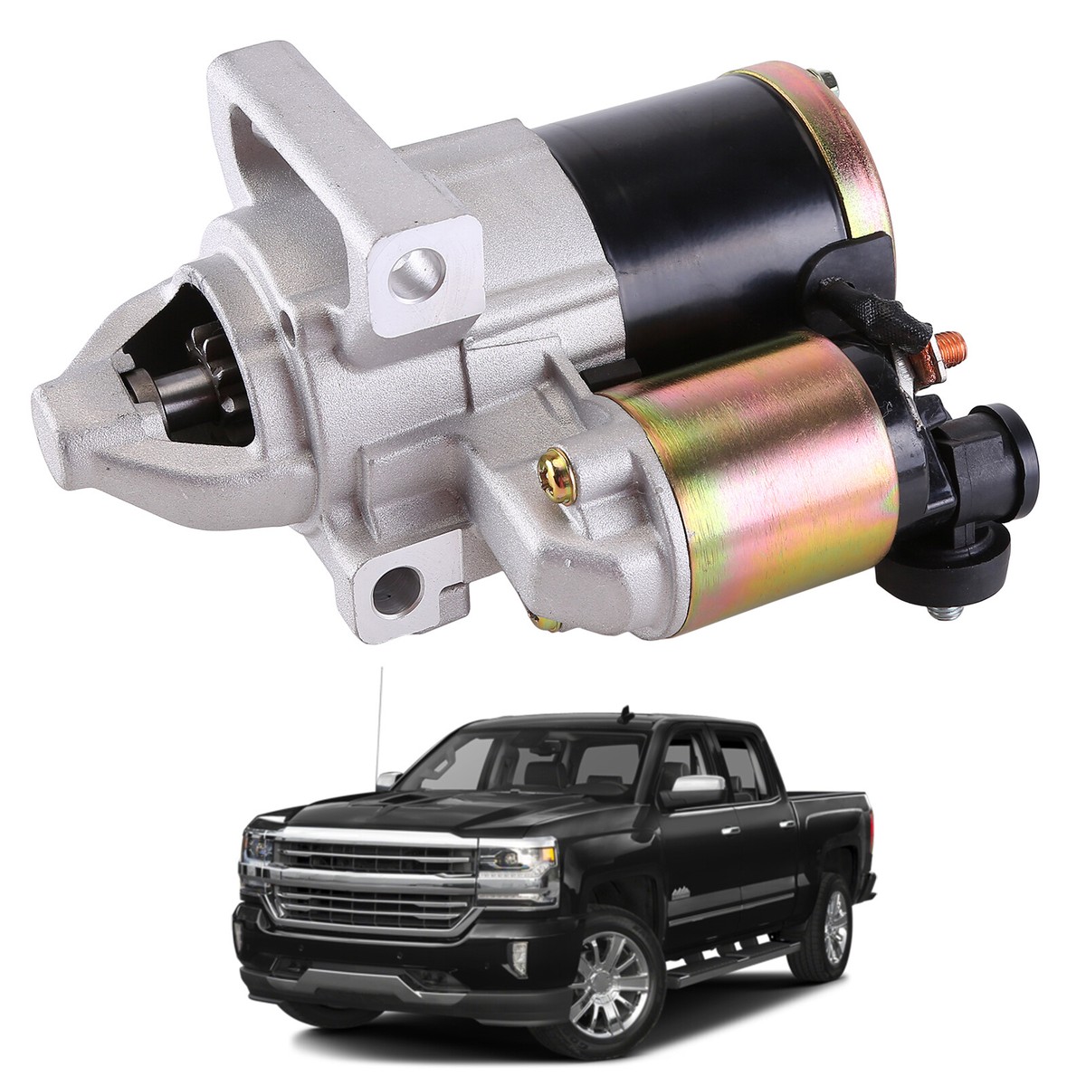 REMAN IN USA, STARTER FOR 2014-18 GMC SIERRA, 1500, V8. 4.3L, 5.3L, 6 - Foto 3