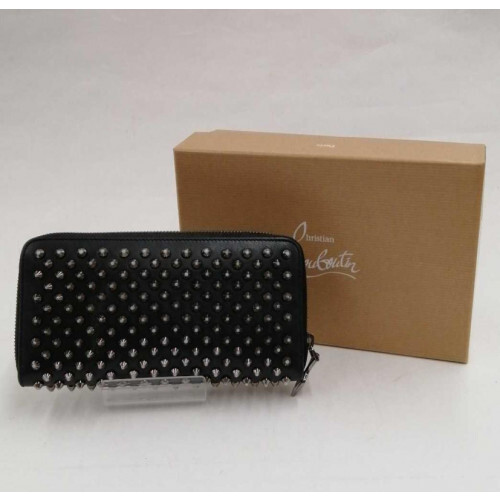 Christian Louboutin Panettone Spikes, Long Wallet in Black  display picture 3