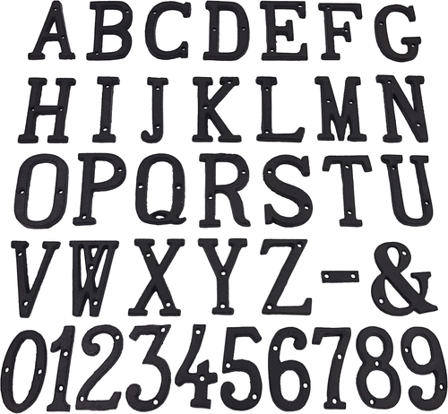 Betlight House Address Letters- 3 Inch High Innovative Wrought Iron Numbers, Vin - Picture 2 of 12