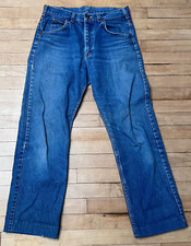 VTG Lee Riders Jeans Mens 33x34 Blue Made in USA 90s Denim hemmed