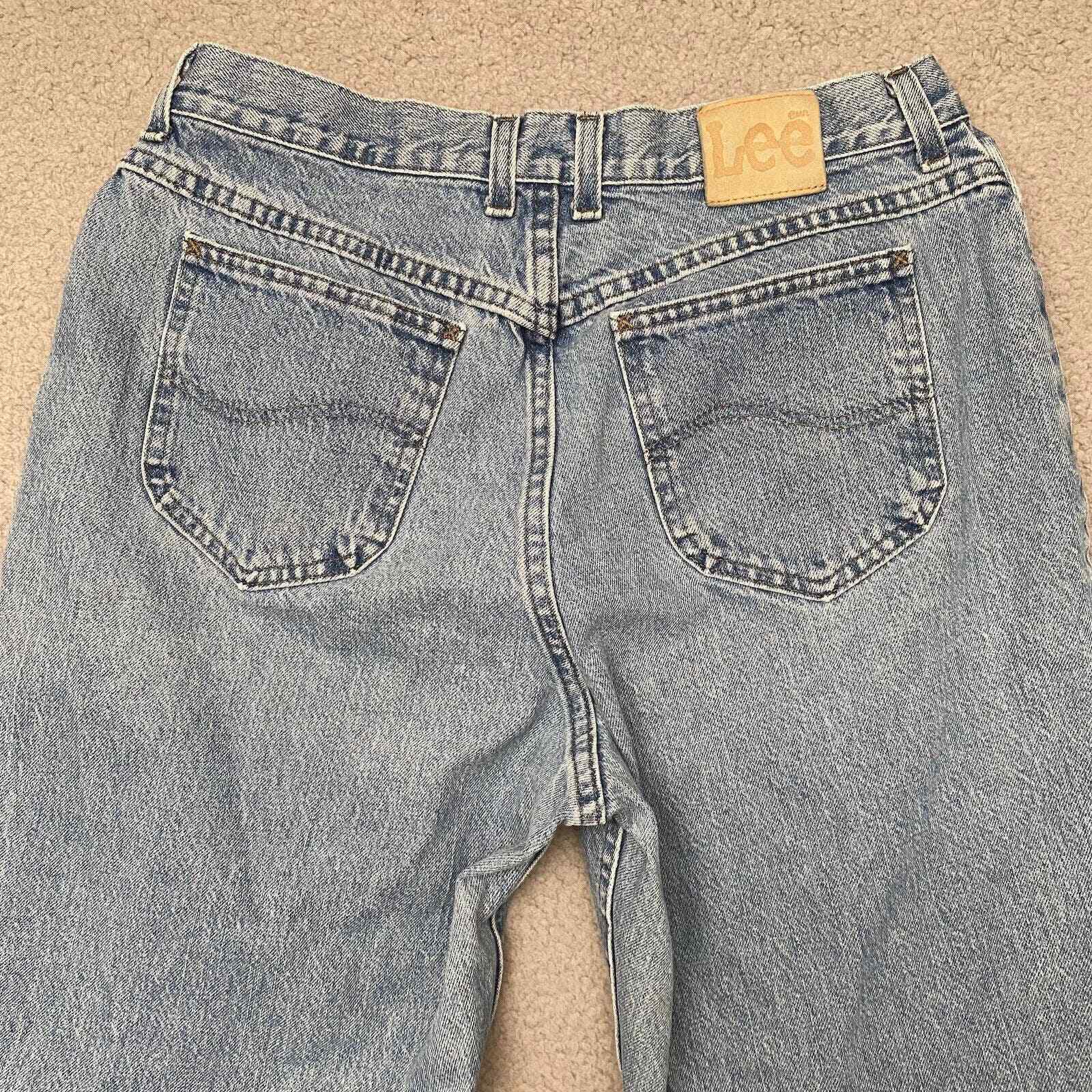 VTG 90s Lee Jeans 16 Women High Rise Mom Made in … - image 4