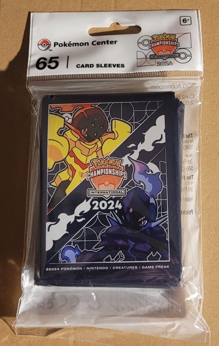 POKEMON CENTER CARD SLEEVES - 2024 INTERNATIONAL CHAMPIONSHIPS - EUIC  (SEALED)