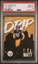 2021 PANINI PRESTIGE NFL DRIP ND-TJ T.J. WATT PSA 10