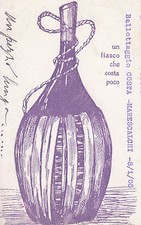 A9021) BOLOGNA ELECTION 1905 BALLOT FIASCO COSTA MARESCHI 8/1/05 TRAVELLED