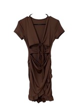 Shein Dress Women Brown Size 4 Flowy