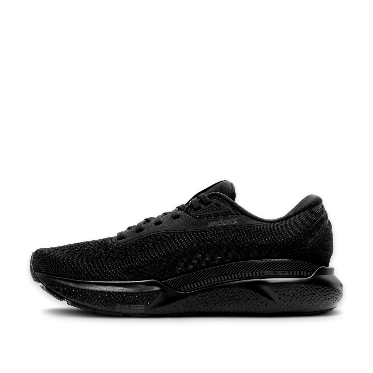 Brooks Adrenaline GTS 24 Running Shoes Men 12 Wide 2E Black Sneakers 1104372E020 Black Brooks Mens Adrenaline Gts 24 Running Shoe | Rack Room  main image 3